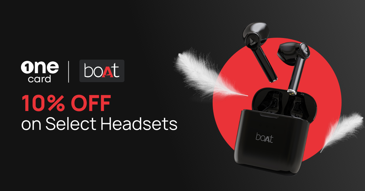Get 10% off on boAt headsets