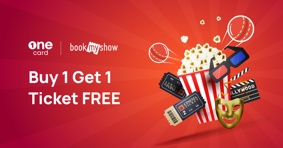 Buy 1 ticket, get 1 free at BookMyShow
