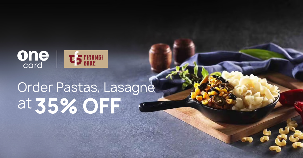 Get 35% off on pastas and more at Firangi Bake