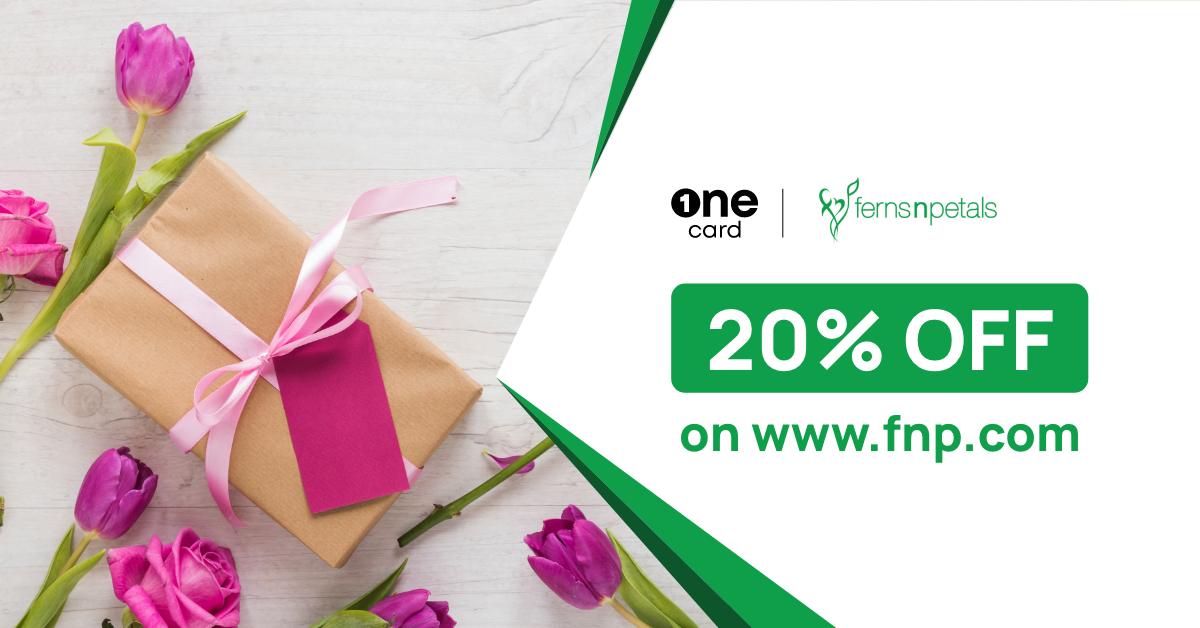 Get 20% off at Ferns N Petals online