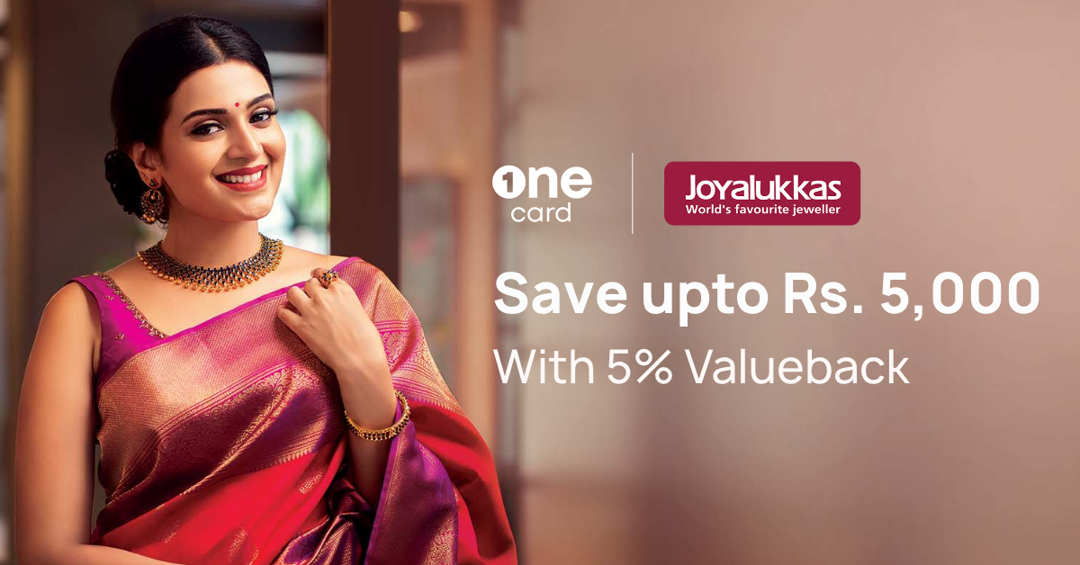 Get 5% valueback at Joyalukkas stores