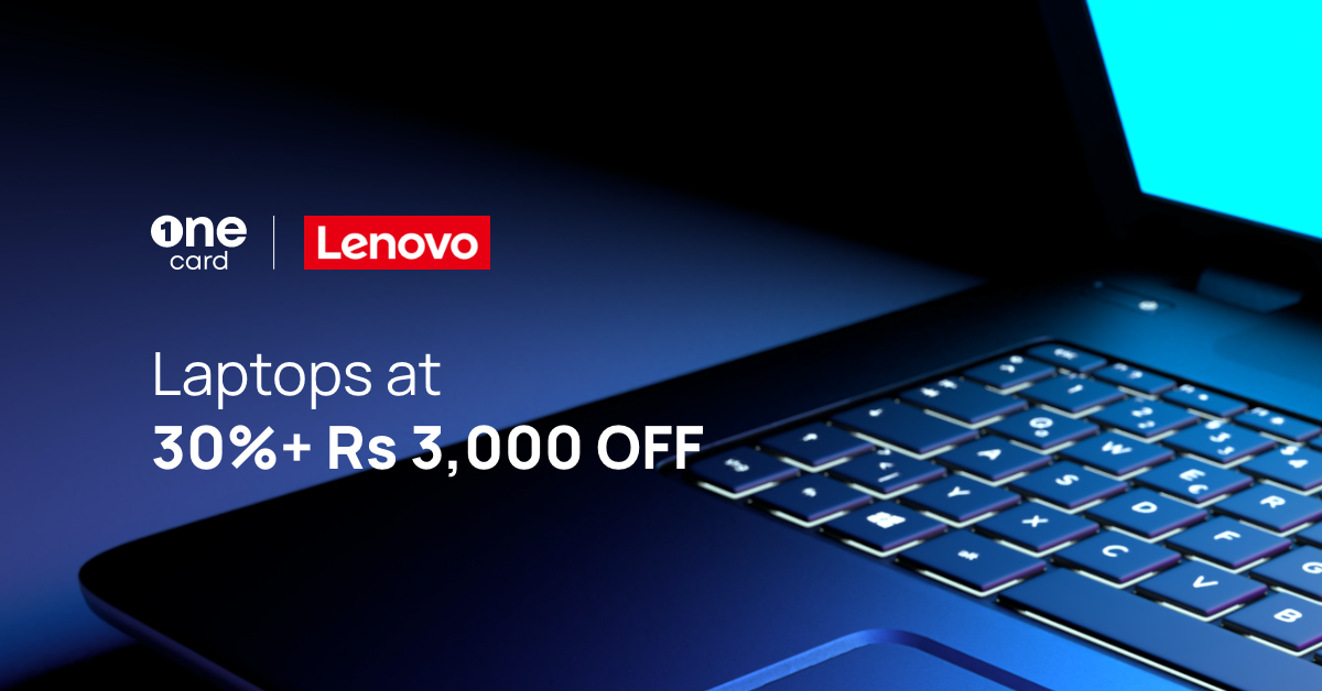 Get Lenovo Laptops at 30% off