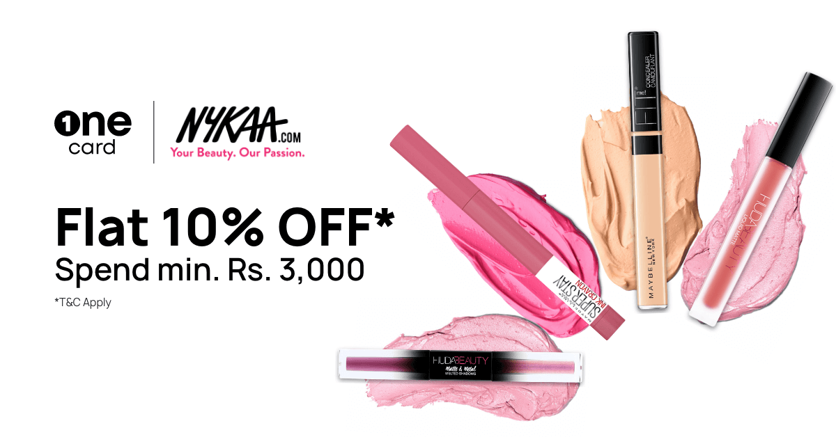 Get 10% discount on beauty products at Nykaa