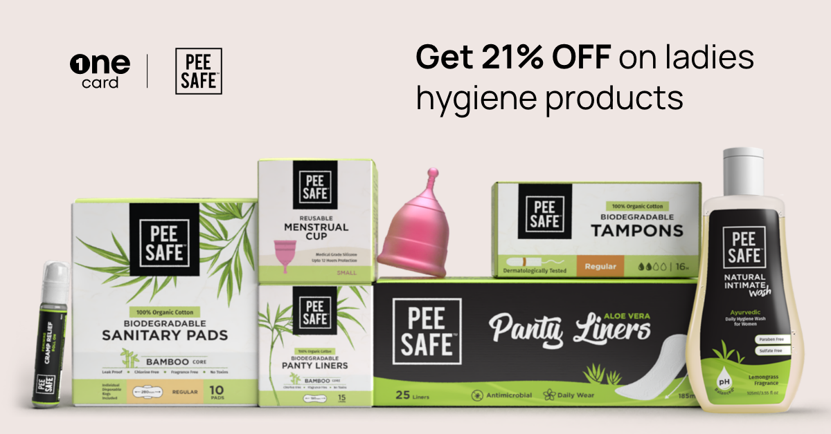 Get 21% discount on Pee Safe hygiene products