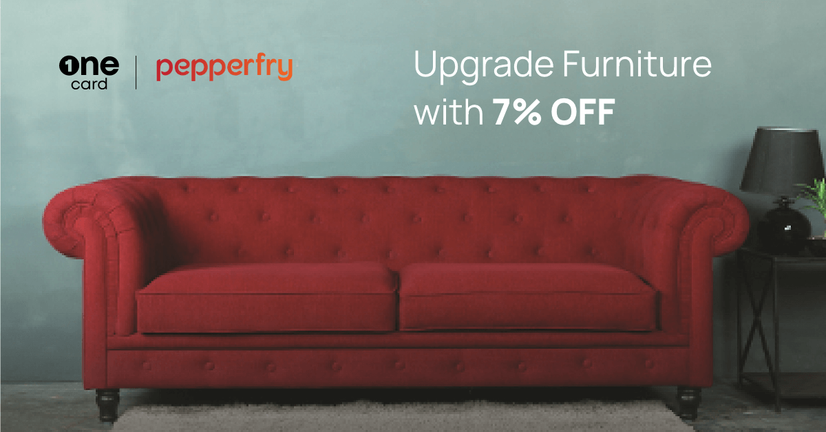 Live it up in style with discounts at Pepperfry
