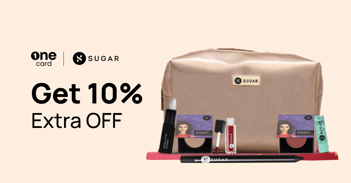 Get extra 10% off on Sugar Cosmetics
