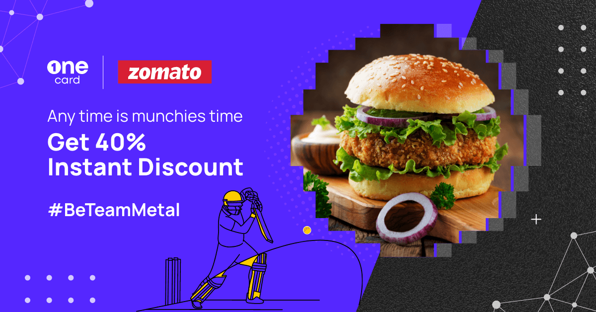 Get 40% off on your Zomato food order