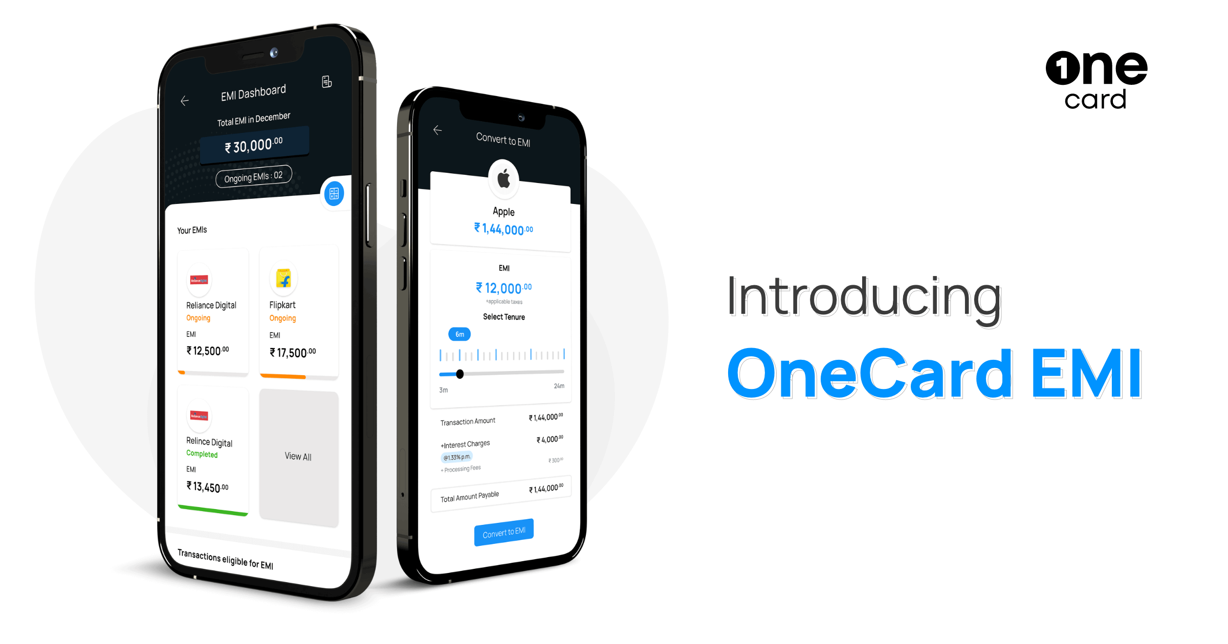 Introducing OneCard EMI