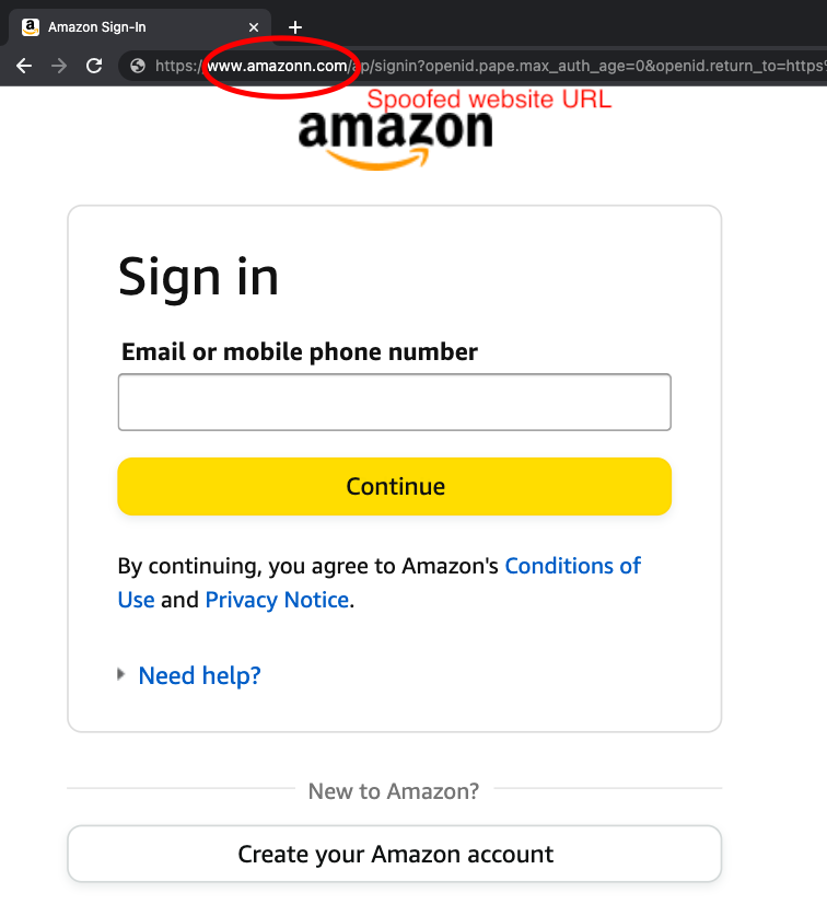 amazon spoof